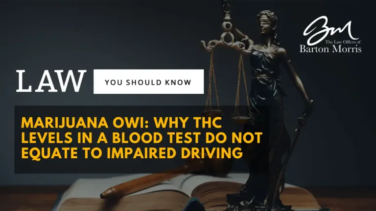 Marijuana OWI: Why THC Levels in Blood Test Do NOT Equate to Impaired Driving Marijuana OWI: Why THC Levels in Blood Test Do NOT Equate to Impaired Driving